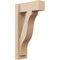 Ekena Millwork 6-in W x 14-in D x 26-in H Funston Block Rough Cedar Woodgrain TimberThane Outlooker, Primed Tan OUTUR060X14X26FST44RCPR - alternate 1